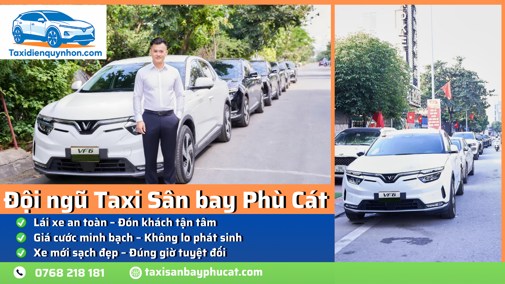 Taxi sân bay Phù Cát về Bình Định: