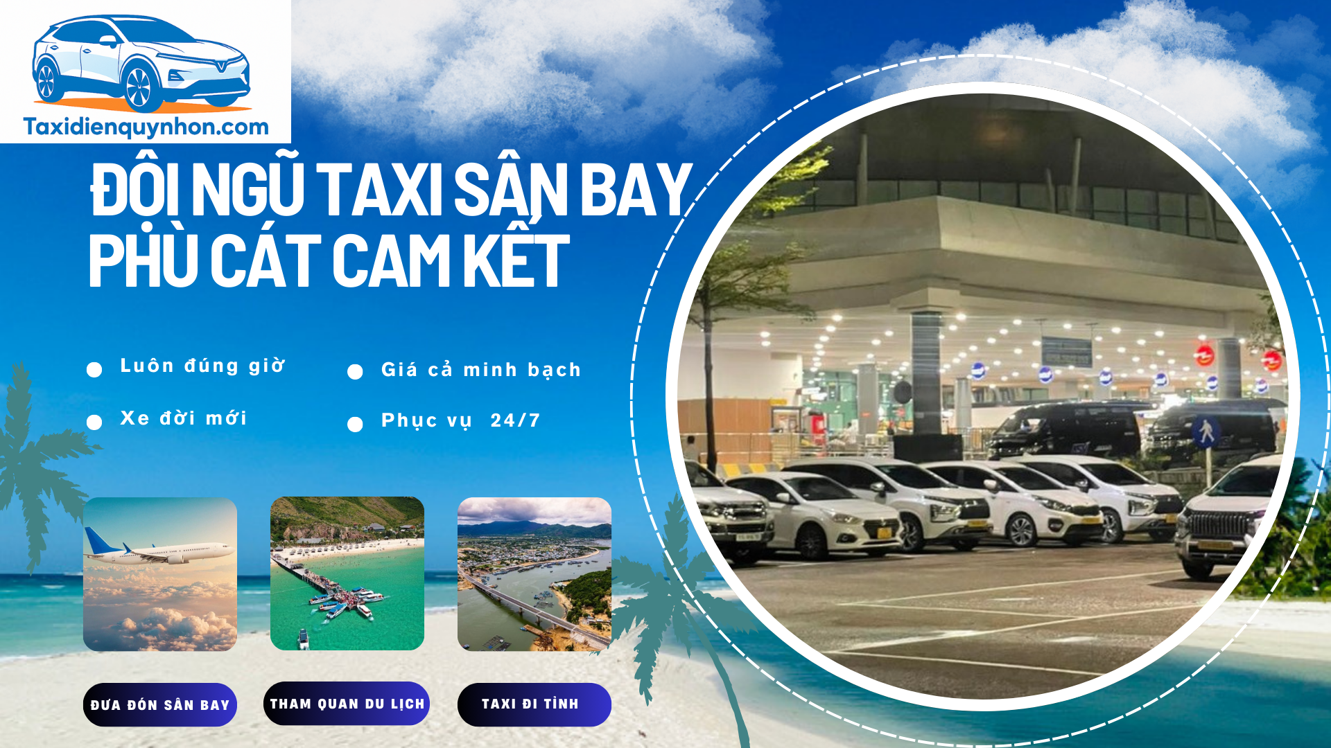Taxi sân bay Phù Cát đi Phù Mỹ