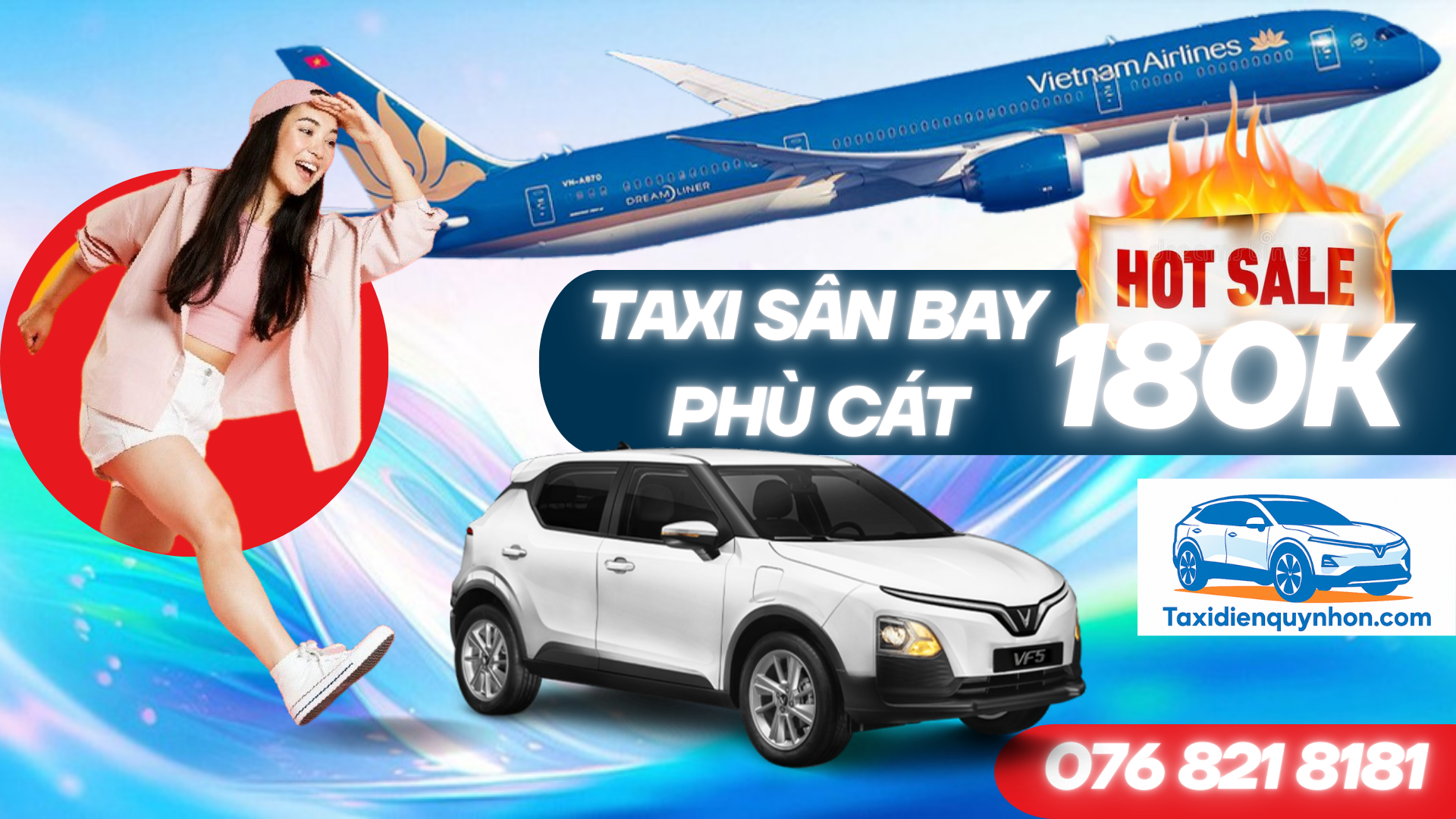 Taxi điện sân bay Phù Cát