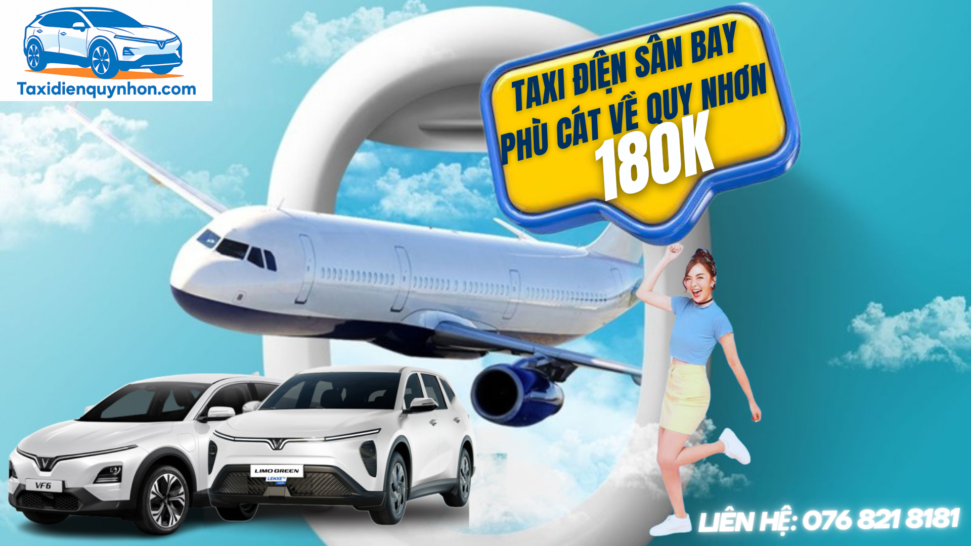 Giá taxi điện sân bay Phù Cát về Quy Nhơn bao nhiêu tiền?