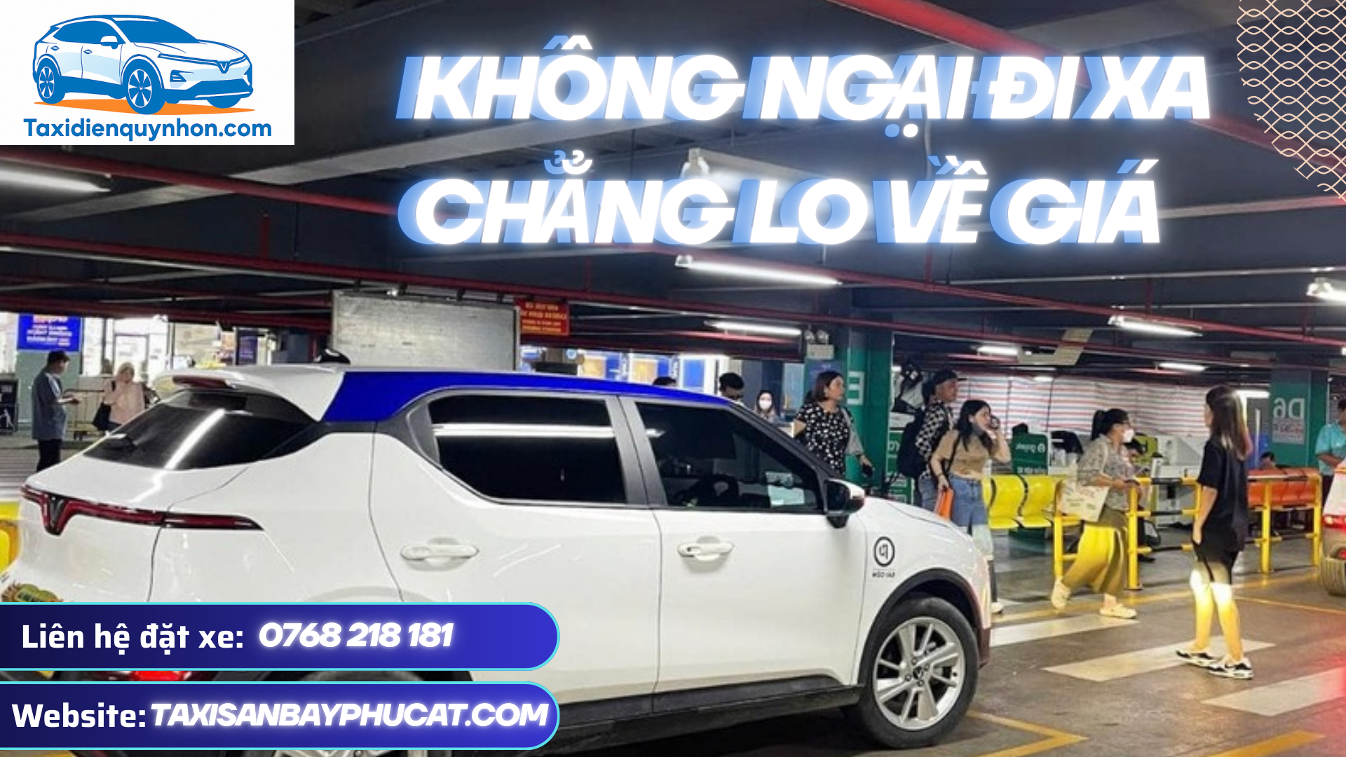 taxi điện sân bay Phù Cát đi Hoài Nhơn