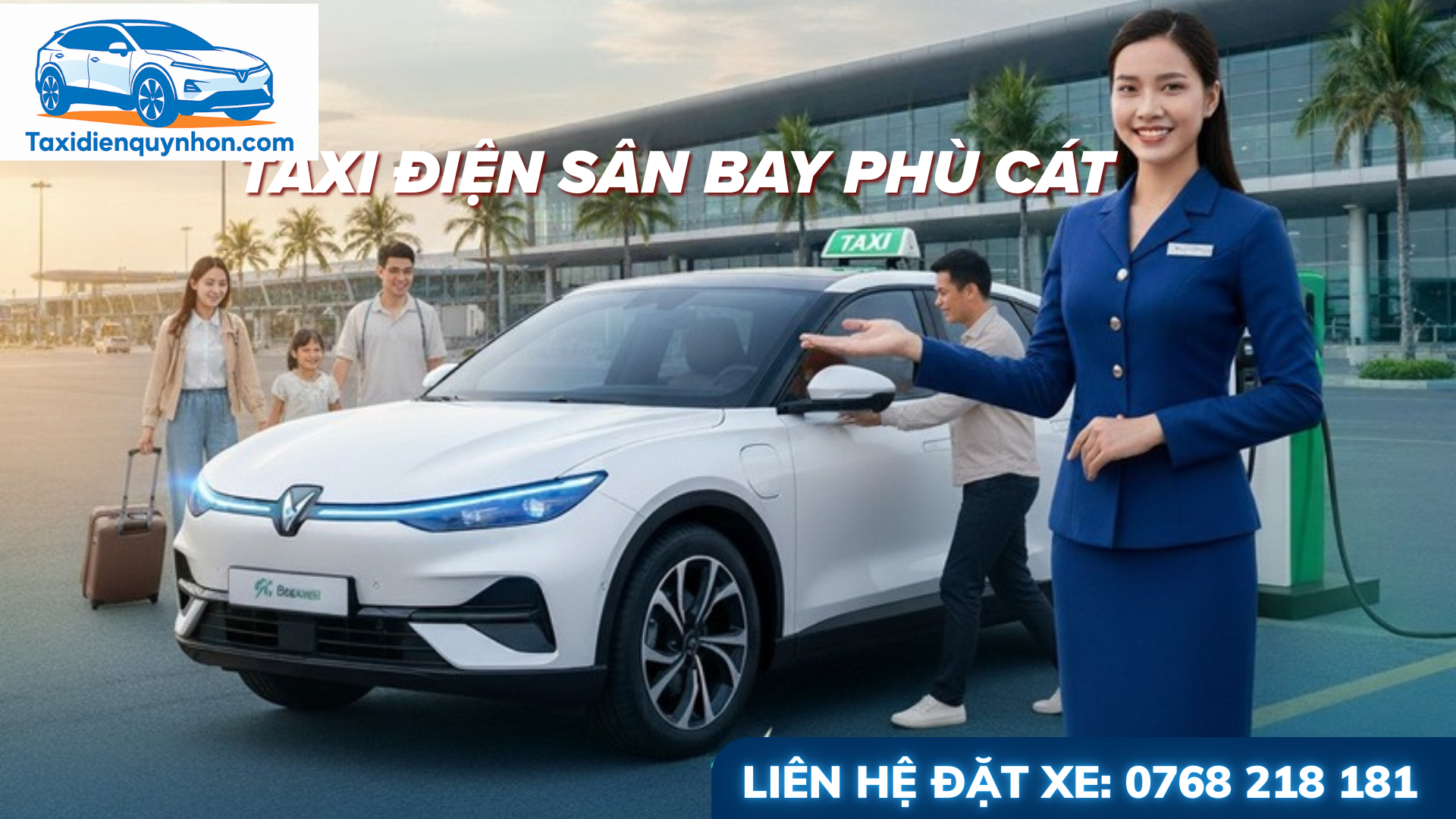 5 lý do bạn nên chọn taxi điện sân bay Phù Cát thay vì taxi truyền thống