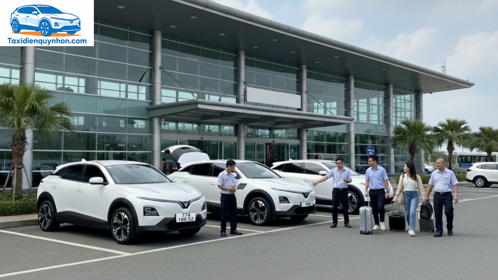Taxi điện Quy Nhơn đưa đón hành khách sân bay Phù Cát rẻ nhất, giá chỉ từ 80K