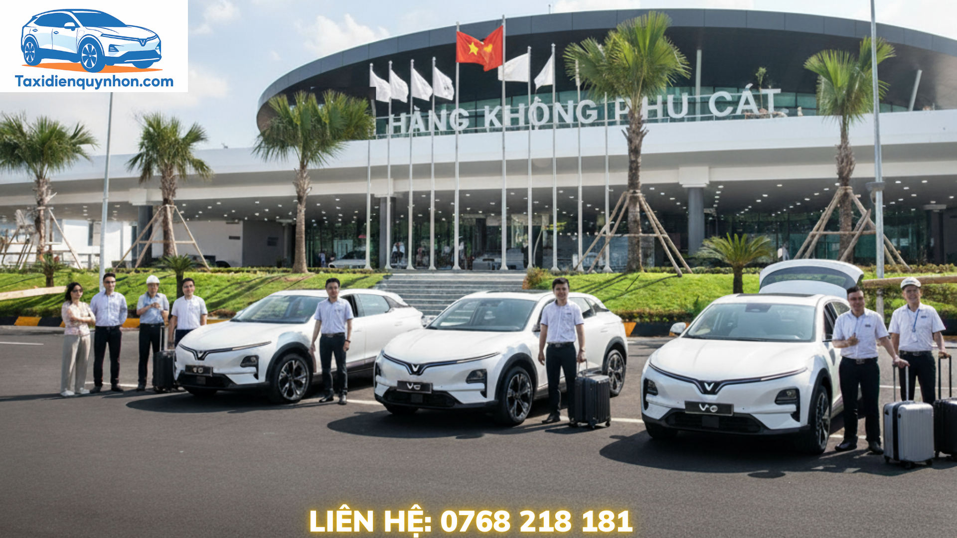  Taxi điện sân bay Phù Cát đi Quy Nhơn, giá xe 5 chỗ thời điểm hiện tại