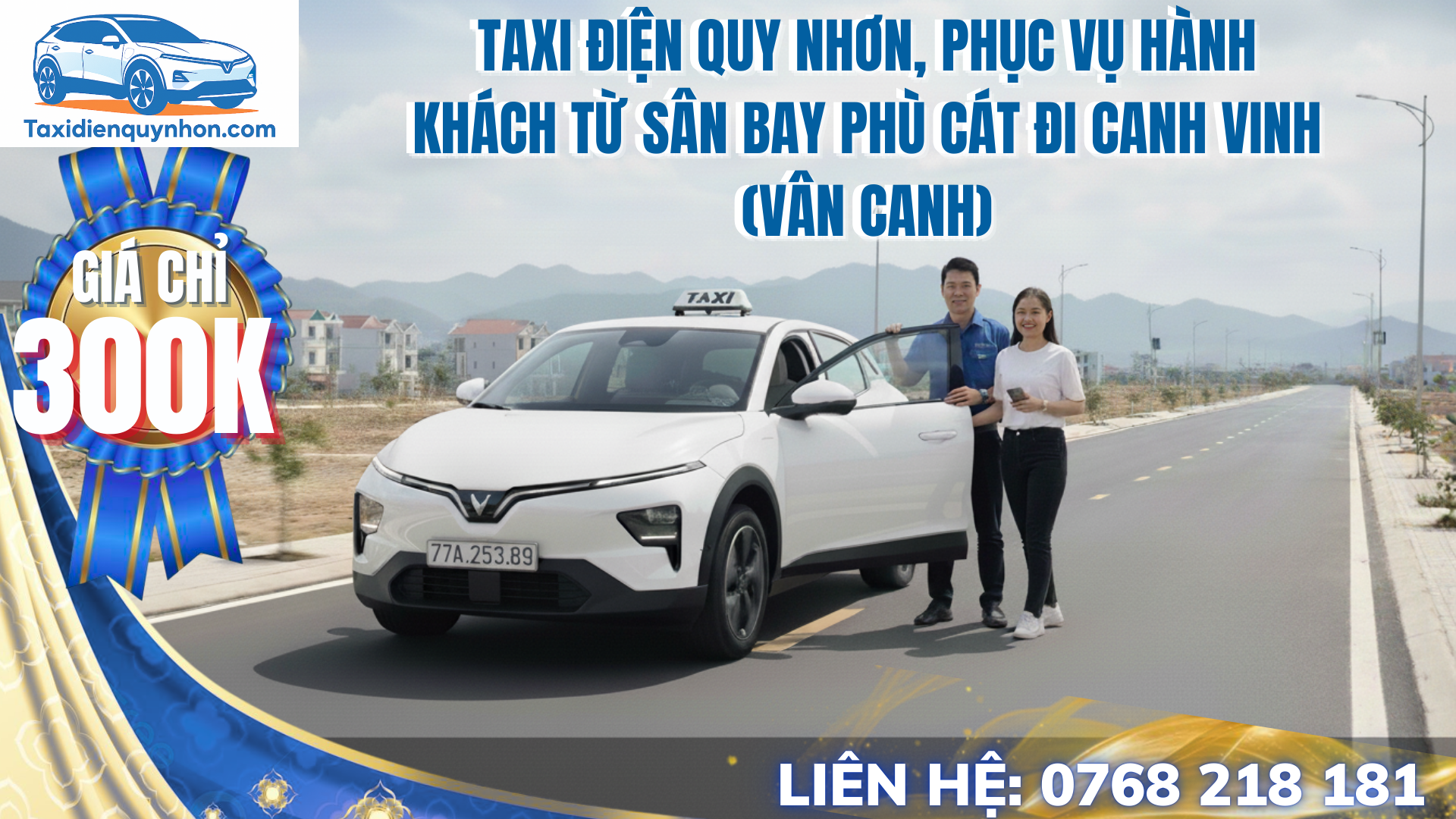 Taxi điện sân bay Phù Cát đi Canh Vinh (Vân Canh): Hành trình an toàn, chi phí tối ưu