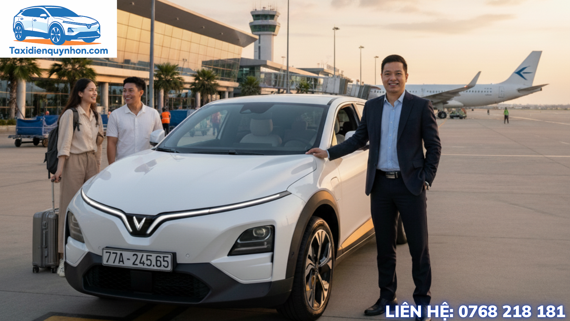 Taxi điện sân bay Phù Cát đi Casa Marina Resort Bãi Xếp: Giá cước hợp lý, chất lượng 5 sao
