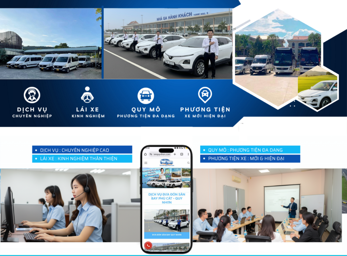 BÁO GIÁ DỊCH VỤ CHO THUÊ XE DU LỊCH TẠI QUY NHƠN